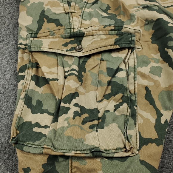 Levis Camo Cargo Shorts Mens 42 Loose Fit Baggy Y2K Military Utility Camouflage - Picture 10 of 12